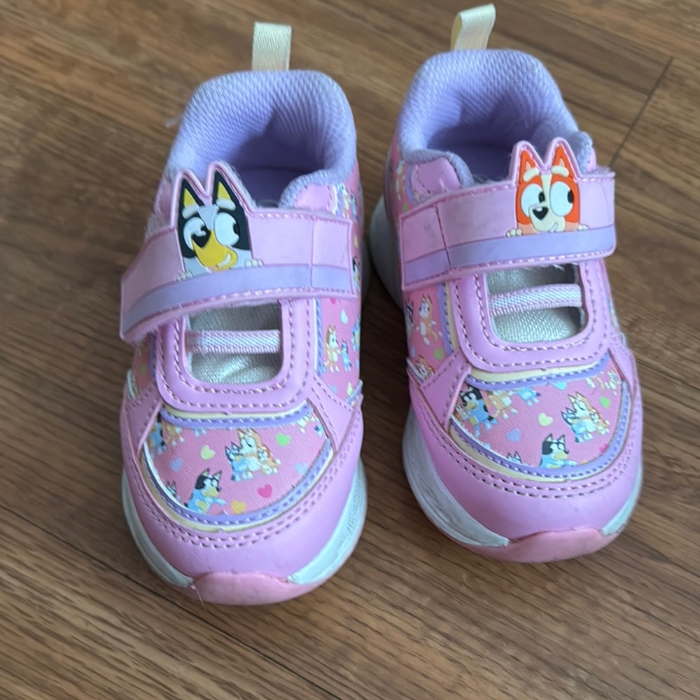 Pink Kids Shoes with Cartoon Design